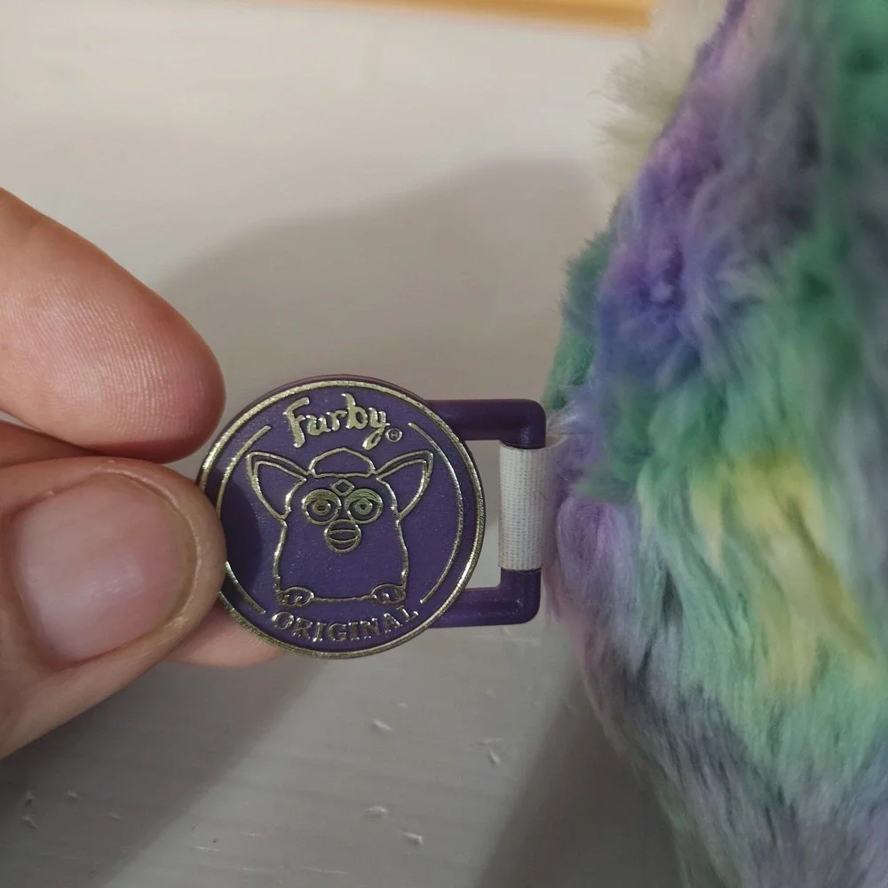 VTH Furby Tie-Dye Pastel Rainbow Blue Eyes‎ 70-800 Rare 1999 Not Working D42